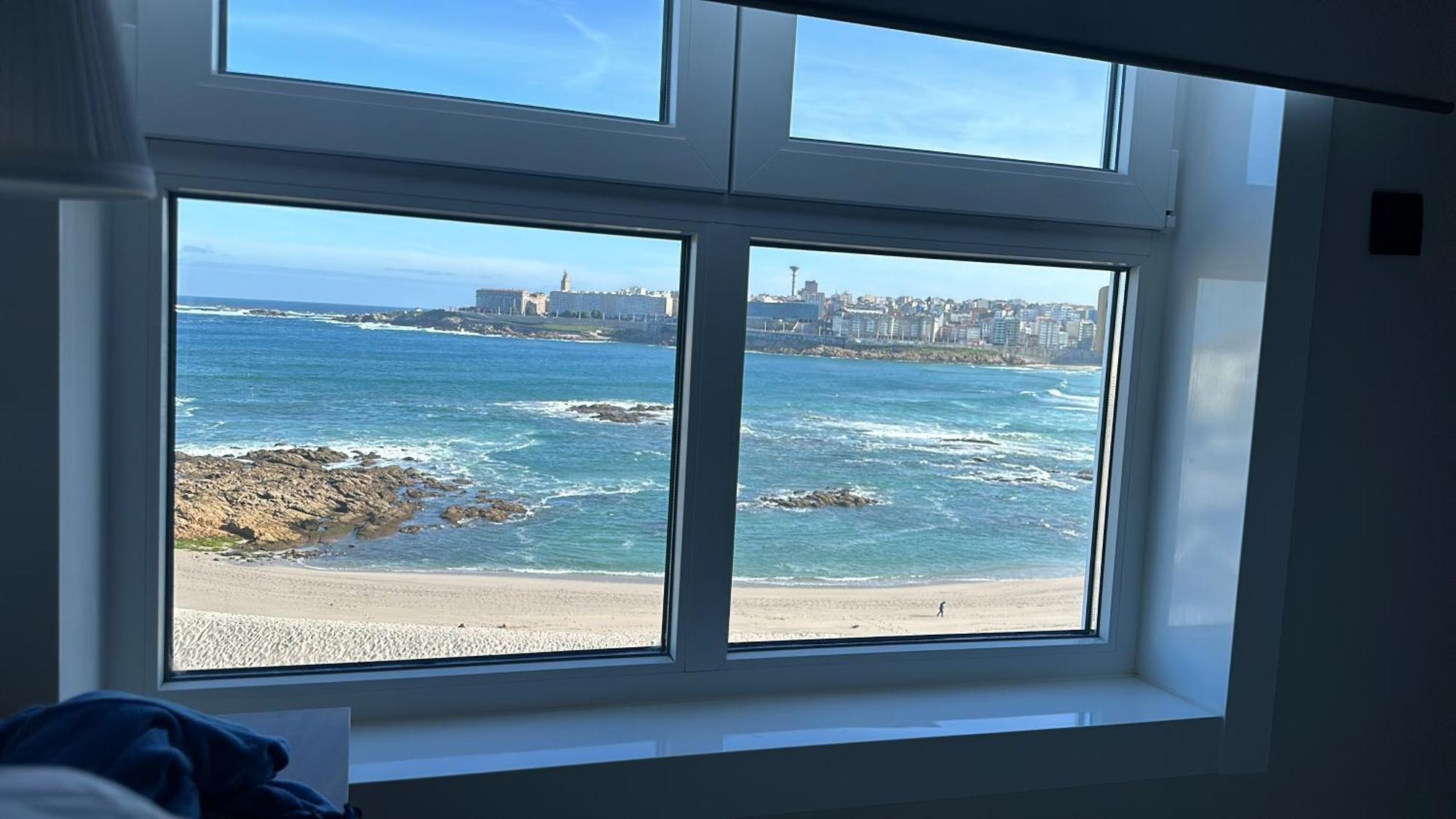 Апартаменты Piso Con Vistas A La Playa De Riazor Ла-Корунья Экстерьер фото