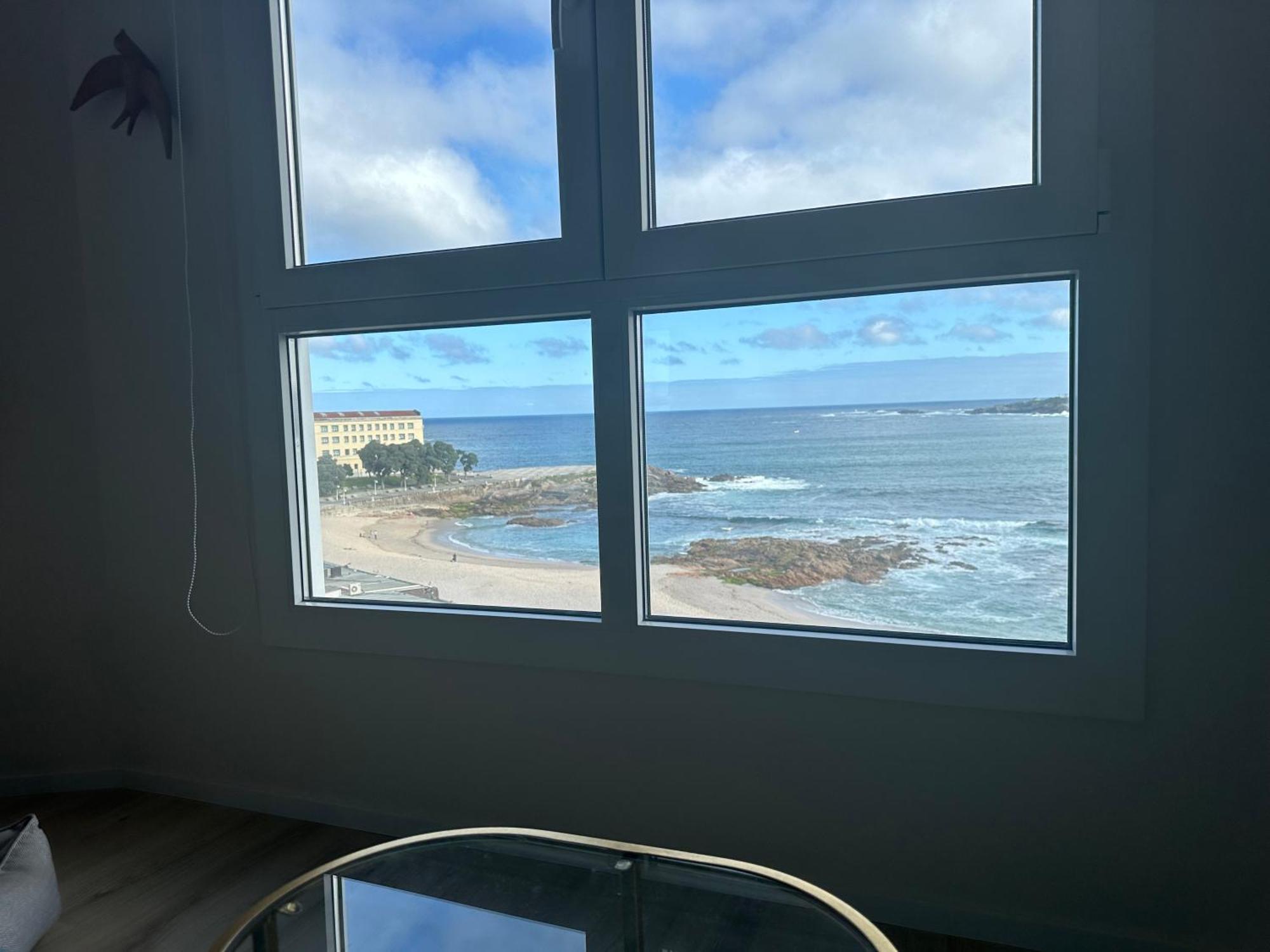 Апартаменты Piso Con Vistas A La Playa De Riazor Ла-Корунья Экстерьер фото