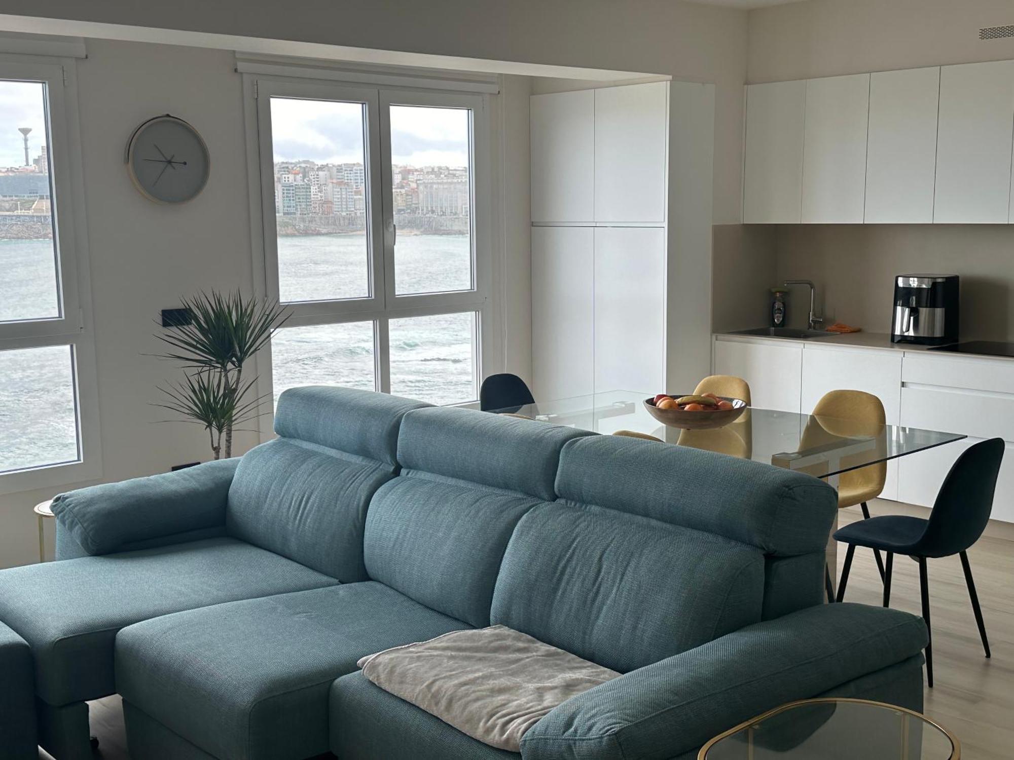 Апартаменты Piso Con Vistas A La Playa De Riazor Ла-Корунья Экстерьер фото