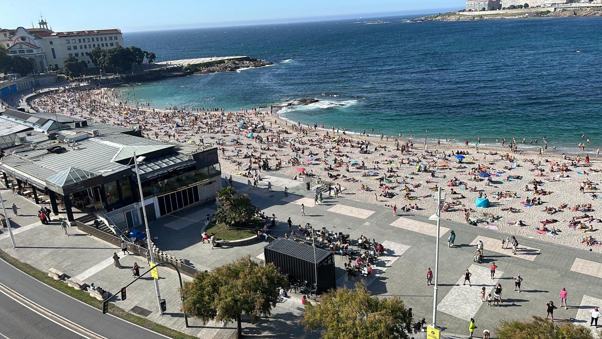 Апартаменты Piso Con Vistas A La Playa De Riazor Ла-Корунья Экстерьер фото
